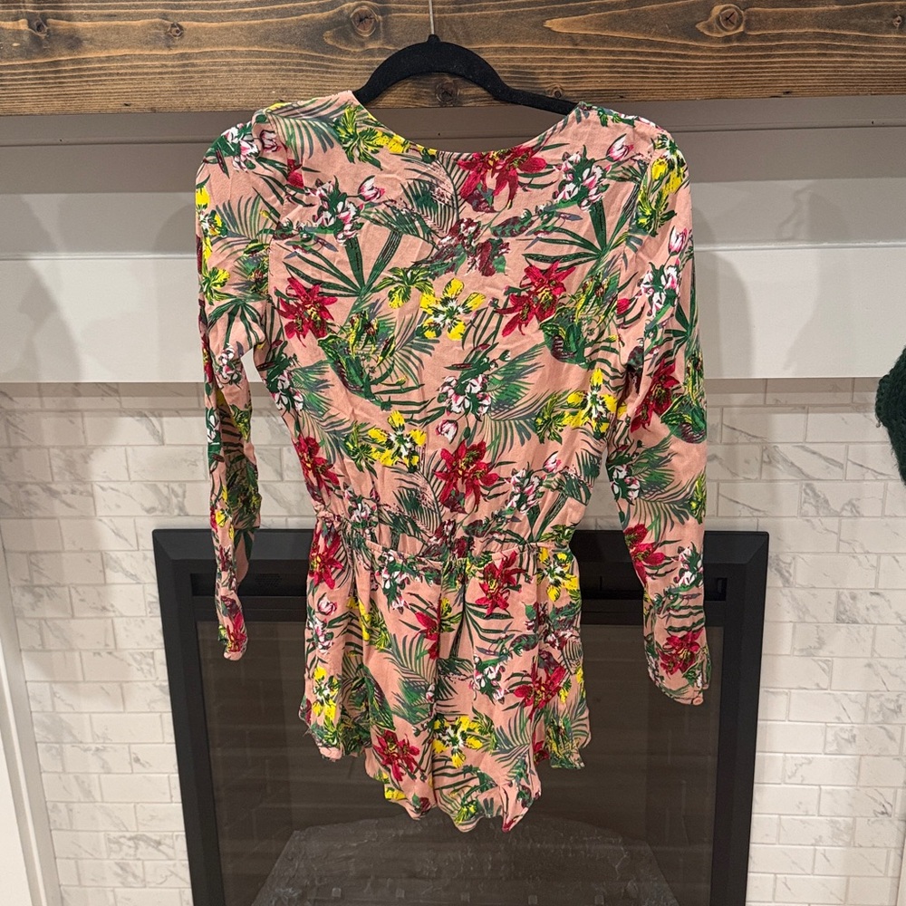 Tropical floral print Pink Jumpsuit 3 for $20
